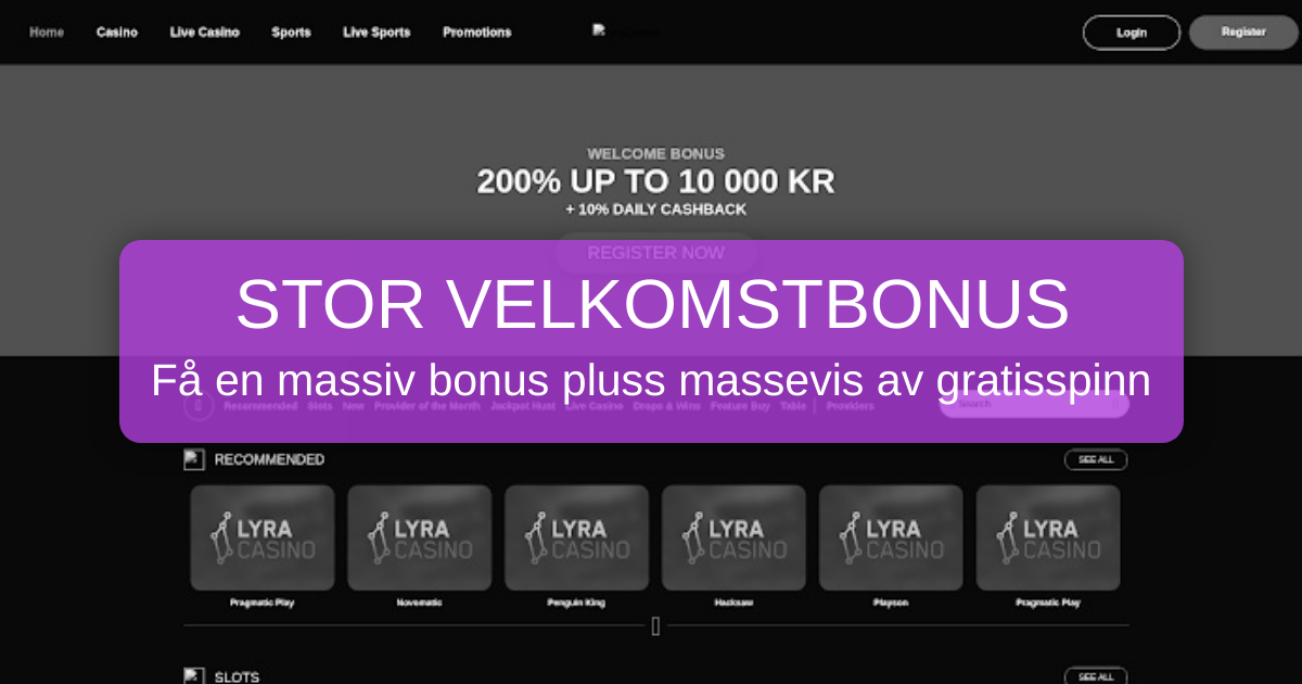 Lyra Casino for Norske Nettcasino-Spillere